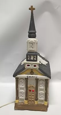 Vintage Christmas Village Church 1995 16 Inches Tall Steaple • $29.99