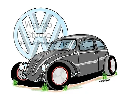 Volks Rod Automotive Art Print • $24.99