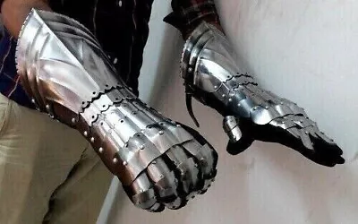 Medieval Gauntlet Armor Pair Gloves Larp SCA Gloves Viking Knight • $117