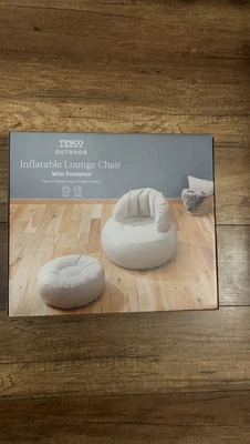 Inflatable Lounge Chair With Footstool Brand New  • £14.99