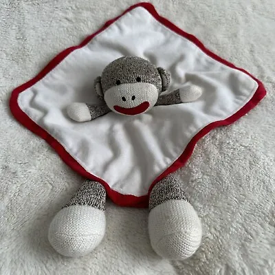 Baby Starters Sock Monkey Plush Lovey Comfort Security Blanket 15 Inch • $6.95