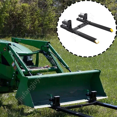 1Pair Clamp On Pallet Forks 43'' Tractor Bucket Forks Lifting/Extension Steer UK • £114.99