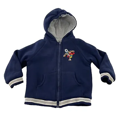 SESAME STREET ELMO Boys Girls Kids Full Zip Hoodie Jacket 2T Toddler Reversible • $39.95