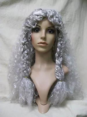 Gray Viking Princess Wig Barbarian Renaissance Medieval Norse Maiden Peasant NEW • $23.95