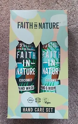 Faith In Nature Coconut Hand Wash + Coconut Hand & Body Lotion Gift Set 800ml • £9.99