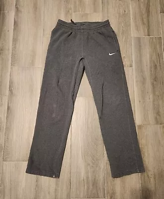 VINTAGE Nike Pants Mens Small Joggers 90s Gray Sweat Pants Workout Drawstring • $24.99