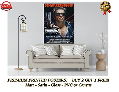 £4.20 • Buy The Terminator Classic Movie Large Poster Art Print Gift A0 A1 A2 A3 A4 Maxi