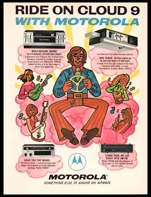 1971 Motorola 8-track Car Stereo-Vintage 70’s Art Print Ad-Man CaveGarage Decor • $7.96