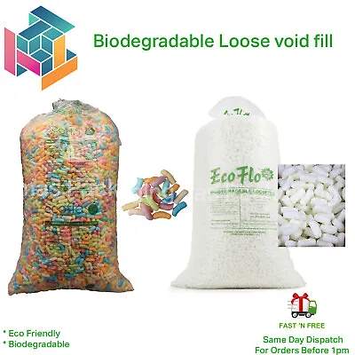 Biodegradable Loose Void Fill Packing Peanuts Eco Friendly Starch MULTI LIST • £115