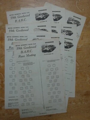 £25 • Buy Goodwood 59th Members’ Meeting BARC Press Information And Results September 1963