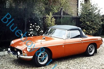 MGB Roadster  RVL329L Rostyle Wheels 1974 Original 35 Mm Slide V2 • $13.68