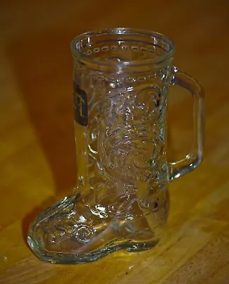 San Antonio Texas Glass Cowboy Handled BOOT MUG 6  • $15.40