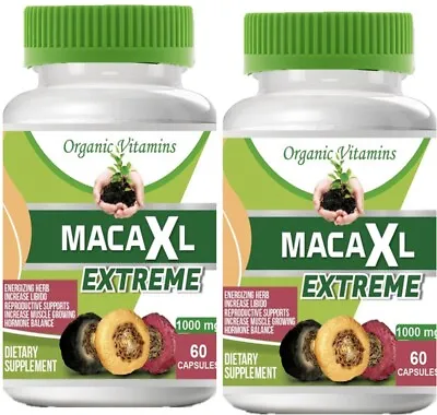 MACA 1000mg ENERGY MALE Women PERFORMANCE  Herbal SUPPLEMENT 120 CAPS • $15.10