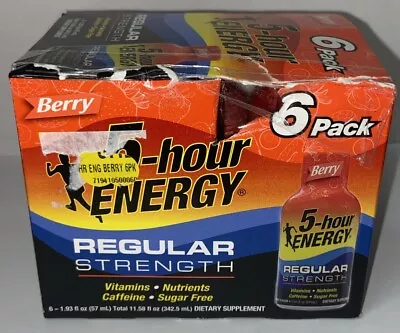 5 Hour Energy Regular Strength - Berry Flavor - 6 Pack • $9.99