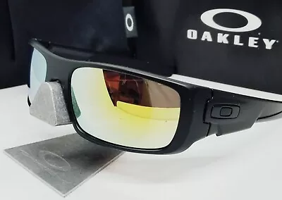 Custom OAKLEY Blackout CRANKSHAFT +(aftermarket) Gold POLARIZED Sunglasses NEW! • $74.99