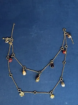 $50 • Buy Joan Rivers  Fabergé Egg  Interchangeable Detachable Charm Necklace Ladybug