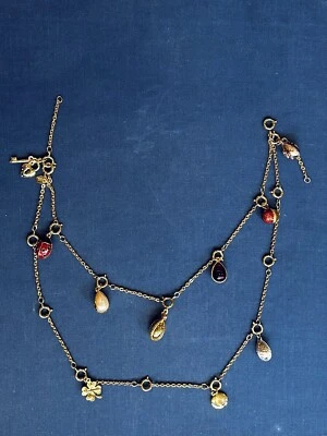 $50 • Buy Joan Rivers  Fabergé Egg  Interchangeable Detachable Charm Necklace Ladybug
