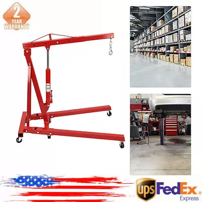 4409LBS 2 TON Heavey Duty Engine Motor Hoist Cherry Picker Shop Crane Lift New • $265