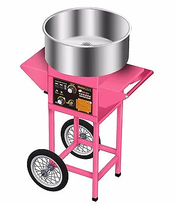 Commercial Electric Cotton Candy Floss Machine Cart Candyfloss Sugar Maker  • £349.99