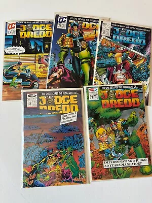 Judge Dredd 5 Comic Lot: #35 #36 #37 #38 #39 - QUALITY COMICS • $9.99