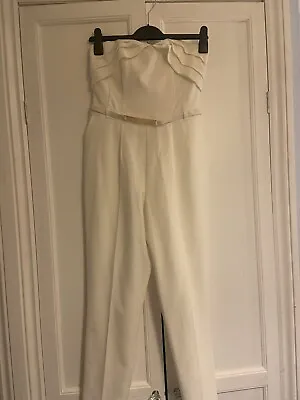 Miss Selfridge White Jumpsuit UK Size 10. New With No Tags • £20