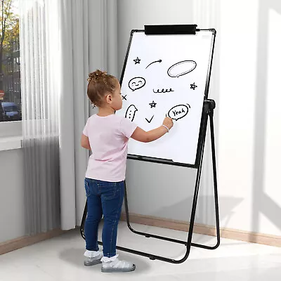 Foldable Dry Erase Board Kit Mobile Double-sided Whiteboard Magnetic 40x28‘’ • $80.75