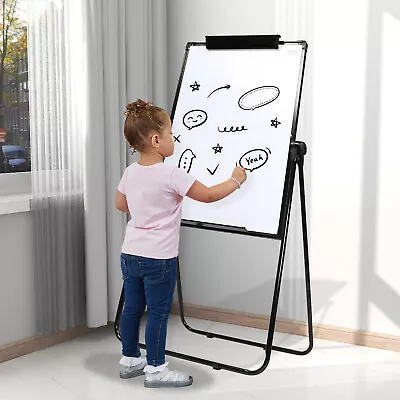 Office Magnetic Dry Erase Board Stand Adjustable 40x28 Whiteboard Easel Kit • $85