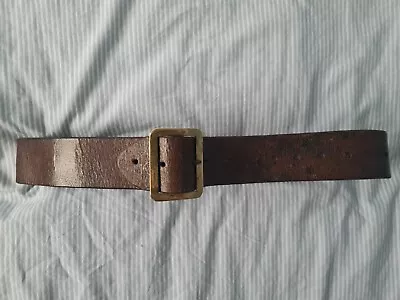 Original WW2 British Army 1903 Pattern Leather Belt Pre-War BEF Home Guard • £10.50