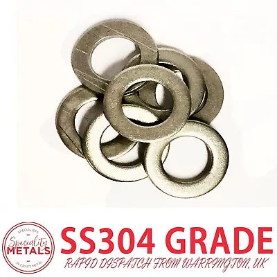 M14 (14mm) Metric-Fit A2 Stainless Steel Form A Flat Washers For Bolts & Screws • £6.69