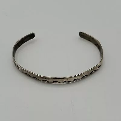 925 Silver Child's Cuff Bracelet  Marked Per Testing • $9.99