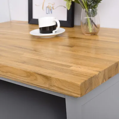 £33.99 • Buy Solid Oak Wood Worktops Breakfast Bars Rustic Solid Timber Kitchen Bar Worktop