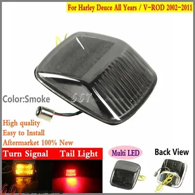 $35.97 • Buy Smoke Multi LED Brake Taillight Lamp W/Turn Signals For Harley Deuce V-ROD 02-11