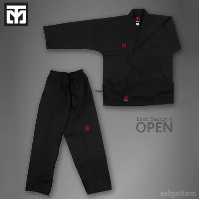 MOOTO BS4 Black Color Open Dobok Basic Season4 Uniform Taekwondo TKD • $79.30