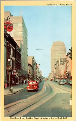 $7.99 • Buy Allentown PA- Pennsylvania, Hamilton Street View, Vintage Postcard