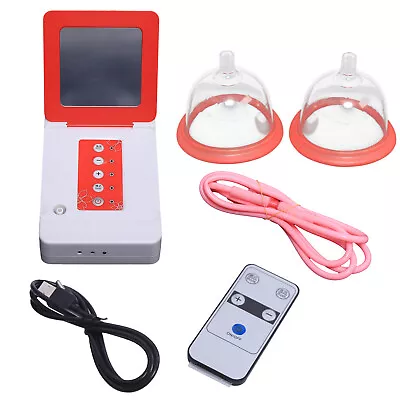 $22.04 • Buy Electric Breast Enlarger Enlargement Vacuum Therapy Pump Double Cup Massager