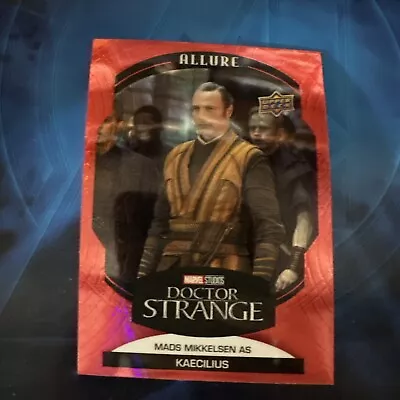 2022 Upper Deck Marvel Allure RED PRISM #54 Mads Mikkelsen Kaecilius Dr Strange • $2.99