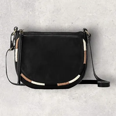 The Sak Sayulita Leather Saddle Bag Crossbody Black Tote  • $102.16