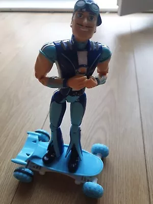 Lazy Town Sportacus Action Figure With Pull Back Skateboard RARE  • £29.99