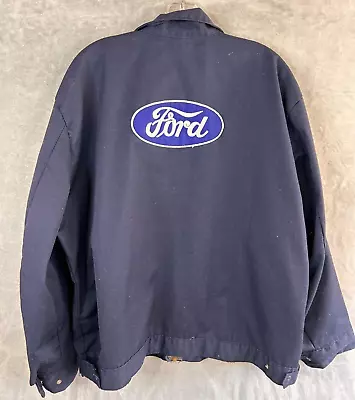 Vintage Automotive Ford Company Uniform Mechanic’s Jacket Harold Size XL • $51.74