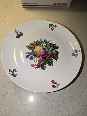Vintage Naaman Israel Ceramic Cake & Fruit Dessert Plate On Pedestal • $20