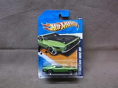 Hot Wheels Green 2011 #90 1971 71 Ford Mustang Boss 351 Nhra Drag Outlaw Race • $6