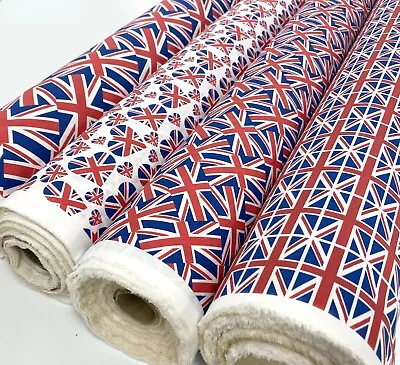 Union Jack Fabric Wide Width 150cm Cotton Flag Bunting UK Printed Celebrate • £6.95