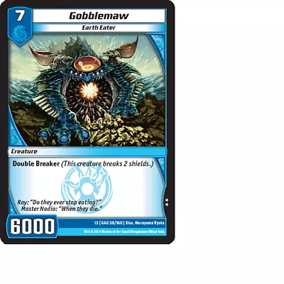 Kaijudo 3X GOBBLEMAW Uncommon #38/160 13GAU (Playset) Quest For Gauntlet 2014 • $1.01