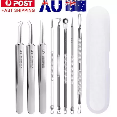 $10.97 • Buy Cleaner Facial Care Blackhead Tweezers Cell Clip Pimple Remover Acne Needle AU