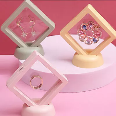 £2.54 • Buy 3D Floating Display Stand Jewelry Coins Mdals Protect Case Frame Multi-Colour