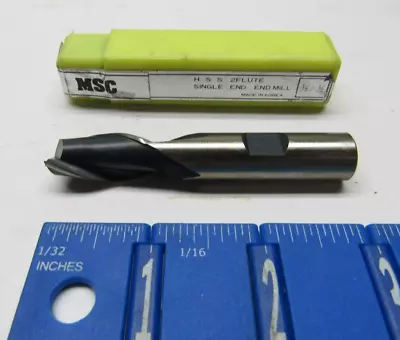 Msc 1/2  2-flute Single End Center Cutting High Speed End Mills (3) • $25