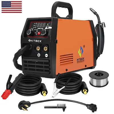 HITBOX 140Amp MIG Welder 3in1 Lift TIG ARC MIG Gasless 110V 220V Welding Machine • $169.99