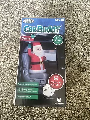 Gemmy Airblown Inflatable Santa Car Buddy 3Ft Energy Efficient LED Christmas  • $15.99