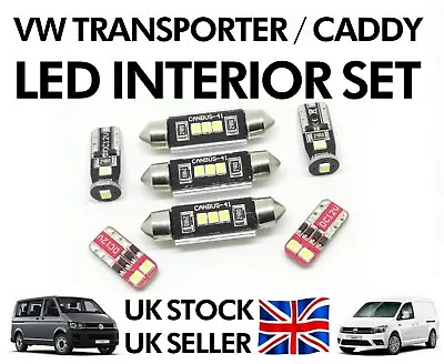 Fits VW Caddy T5 T6 Transporter Caravelle 6000k White LED Interior Light Kit • $8.64