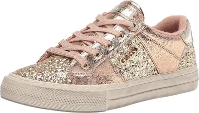 GUESS Women's Loven Fashion Sneaker Color Gold 710 Size 6M Style GwLOVEN • $59